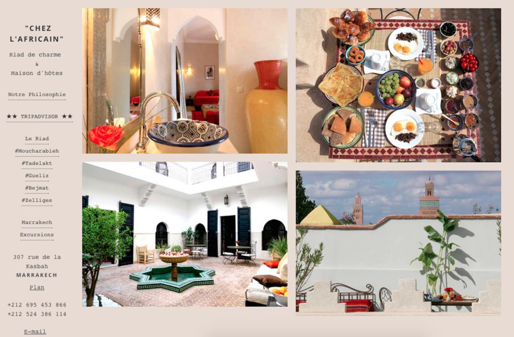 Riad Chez L'Africain 马拉喀什 外观 照片